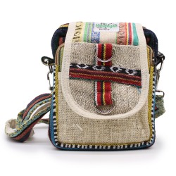 Body-Cross Bidaia Poltsa Natural Hemp & Jhari - 15x18x5cm