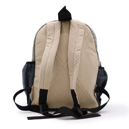 Mochila Pequeña de Cáñamo - Diseño Árbol de Bohdi - 30x22x7cm