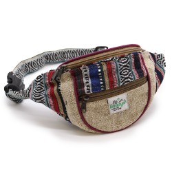 Fanny Pack - Hemp and Cotton (random color) - 23x15x3cm