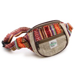 Fanny Pack - Hemp and Cotton (random color) - 23x15x3cm