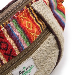 Fanny Pack - Hemp and Cotton (random color) - 23x15x3cm