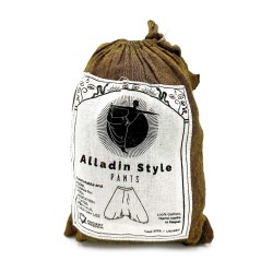 Pantaloni Festival Yoga - Imprimeu Himalayan Aladdin - Portocaliu Unisex Mărime Unică Hippie 100% Bumbac Bărbați/Femei