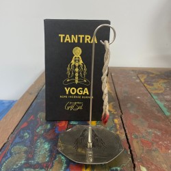 Set de incenso de corda e soporte de prata - Sete Chakras