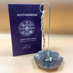 Silver Rope Incense and Stand Set - Astamangal