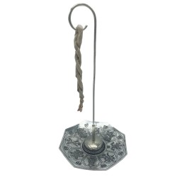 Silver Rope Incense and Stand Set - Astamangal