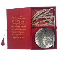 Silver Rope Incense and Stand Set - Pancha Buddha