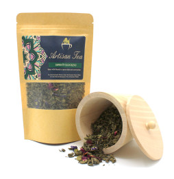 Té Artesanal - Té verde Marrakech Pétalos - Serenity Souk Blend - 100% Ingredientes Naturales Ecológico