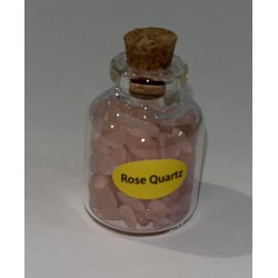 QUARZO ROSA (Quarzo Rosa) bottiglia da 7,5gr ca.