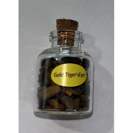 OJO DE TIGRE (Gold Tiger's Eye) botellita 7,5gr aprox.