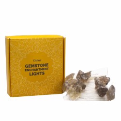 Enchanted Lights with Gemstones - Citrine - USB - Stones with light