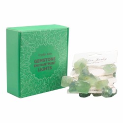 Lumières Enchantées avec Pierres Précieuses - Cristal Jade - Pierres avec lumière