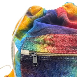 Bolsa de mochila Tiedye Hemp String