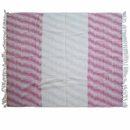 Coperta Boho Comfort - 140x200 cm - Rubino bicolore - 100% cotone - Prodotto in India