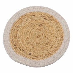 Mantel naturala - Jute eta kotoia 30 cm - Boli ertza - Indian egina