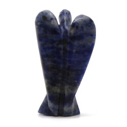 Ange en pierre précieuse sculpté à la main - Sodalite - 8cm