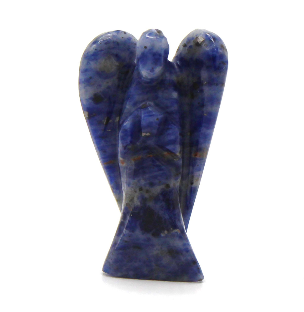 Angel de Piedra Preciosas Tallado a mano - Sodalita - 8cm