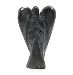 Angel de Piedras Preciosas Tallado a mano - Hematita - 8cm