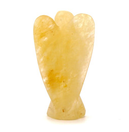 Angel de Piedras Preciosa Tallado a mano - Aventurina Amarilla - 8cm