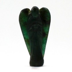 Hand Carved Gemstone Angel - Green Aventurine - 8cm