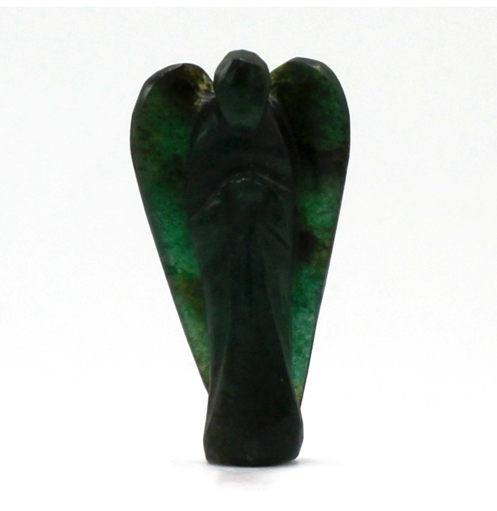 Angel de Piedras Preciosas Tallado a mano - Aventurina Verde - 8cm