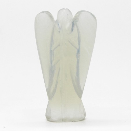 Handgesneden edelsteen engel - Opaliet - 8cm