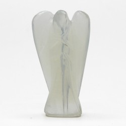 Hand Carved Gemstone Angel - Opalite - 8cm