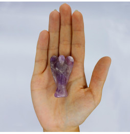 Angel de Piedras Preciosas Tallado a mano - Amatista - 8cm