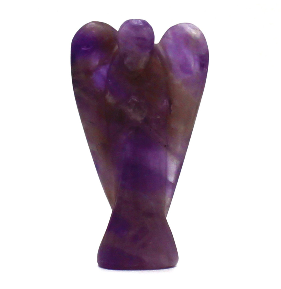 Angel de Piedras Preciosas Tallado a mano - Amatista - 8cm