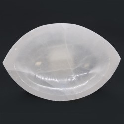 Selenite eye-shaped bowl - 15cm