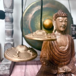 Tingsha tibetană - Cinci Buddha - aproximativ 9.5cm