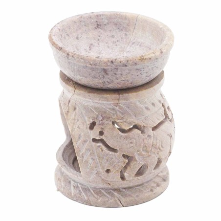 Quemador de Aceite pequeño de Esteatita 8 cm - Elefante