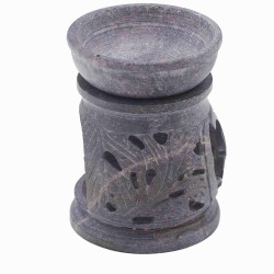 Small soapstone oil burner 8cm - Om