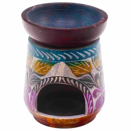 Quemador de Aceite Grande de Esteatita 13x10cm - Elefante - Cinco colores