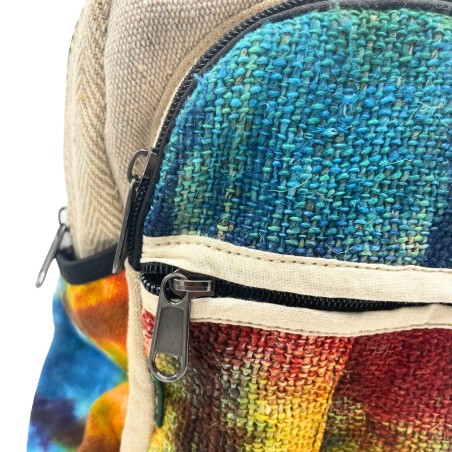 Sac à dos en chanvre moyen Tiedye sans impression