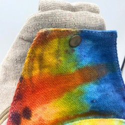 Bolsa tiracolo de cânhamo Tiedye