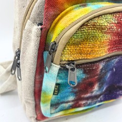 Bolsa tiracolo de cânhamo Tiedye