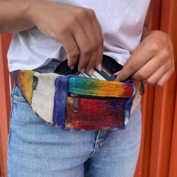 Bolsa de cintura de cânhamo Tiedye