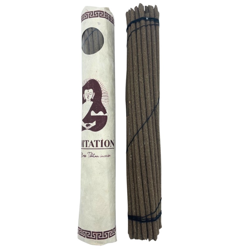 Incienso tibetano premium - Meditación - 30 varas - Produto de Nepal-INCENSOS TIBETANOS PREMIUM-HOSTENATURA