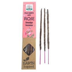 Encens naturel Palo Santo & Rose - Encens de fumigation inspiré par la terre - Sahumerio Namaste India - Inspiré de la terre