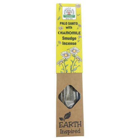 Naturalne kadzidło Palo Santo i Rumianek NAMASTE INDIA inspirowane ziemią - 25gr pudełko kadzideł organicznych