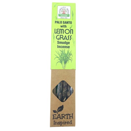 Palo Santo and Lemongrass Natural Incense NAMASTE INDIA Earth Inspired - 25gr Box of Organic Incense