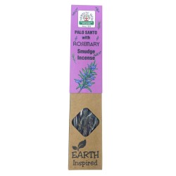 Incenso Natural de Palo Santo e Alecrim - Incenso de Fumigação inspirado na terra - Sahumerio Namaste Índia - TERRA