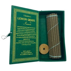 Himalaiako Sughandit Dhoop Intsentsu Kit - Lemongrass - Burua lasaitzen du - 100% naturala - 30 intsentsu-makilak