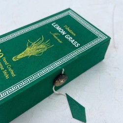 Himalayan Sughandit Dhoop Incense Kit - Lemongrass - Calms the mind - 100% Natural - 30 incense sticks