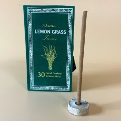 Himalaiako Sughandit Dhoop Intsentsu Kit - Lemongrass - Burua lasaitzen du - 100% naturala - 30 intsentsu-makilak