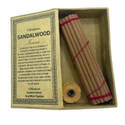 Himalayan Sughandit Dhoop Räucherstäbchen Set - Sandelholz - Reinigt die Luft und den Geist - 100% natürlich - 30 Räucherstäbche