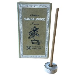 Himalaya Sughandit Dhoop Intsentsu Kit - Sandalwood - Airea eta izpiritua garbitzen ditu - % 100 naturala - 30 intsentsu-makilak