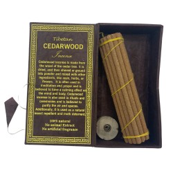 Himalayan Sughandit Dhoop Incense Kit - Cedar Wood - Purifies the air and calms the spirit - 100% Natural - 30 bars