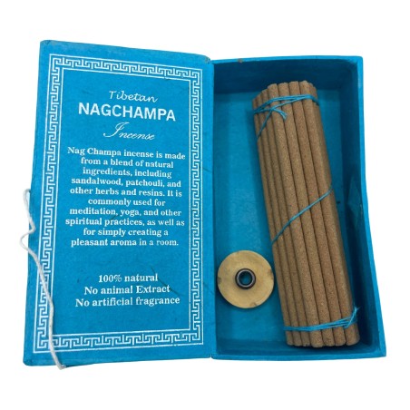Kit Incienso Sughandit Dhoop del Himalaya - Nag Champa - Relajante - 100% Natural - 30 barritas de incienso