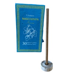 Himalaiako Sughandit Dhoop Intsentsu Kit - Nag Champa - Erlaxagarria - % 100 naturala - 30 intsentsu-makilak